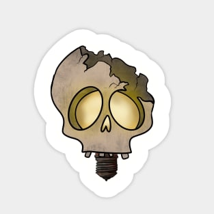 Skull lamp Sticker